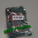 Green Embroidery Snowflake Chihuahua Christmas Sweater, Ugly Holiday Festive Plaid Christmas Dog Sweater Dress for Small Dogs Girl, Cat Outfit Small (S) Back Length 12"