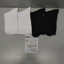 Pembrook Premium Diabetic Compression Crew Socks for Women - Moisture-Wicking Athletic Running Socks, Black, White Compression Socks - 2 Pairs pack of 4