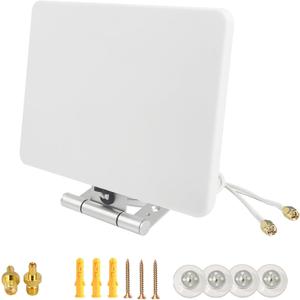 2x2 MIMO 5G 4G LTE Omni-Directional External Antenna (600-6000MHz), w/ TS9 & SMA Connectors, Compatible with Nighthawk M5 M6 (MR5200, MR5100) for AT&T, T-Mobile, Sprint Cellular Networks.