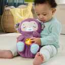 Fisher-Price Baby Toy Soothe n Snuggle Purple Monkey Plush Portable Sound Machine with Breathing Motion & Lights for Newborns Ages 0+ Months