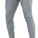 GINGTTO Mens Dress Pants Slim Fit Chino Pants for Men Formal (32W x 28L, Light Grey)