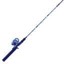 Zebco Splash Spincast Reel and Fishing Rod Combo, 6-Foot 1-Piece Fiberglass Rod, Medium Power, Moderate Action, Size 20 Reel, Tidepool Blue