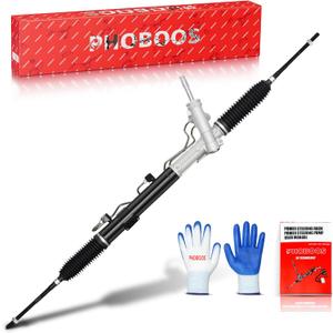 PHOBOOS Hydraulic Power Steering Rack and Pinion Assembly Compatible with Dodge Journey 2009-2019, New Unit, Leak-proof, Direct Bolt-On Fit, Ref. 22-3034