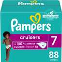 Pampers Diapers Size 7, 88 Count - Cruisers Disposable Baby Diapers