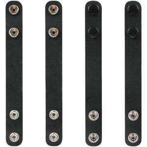 TACNEX Duty Belt Keepers with Double Snaps for 1.5"/1.75"/2"/2.25" Wide Leather Utility Belt Retainer Law Enforcement Police Security Tactical Military Accessories