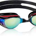 Nearsighted Swim Goggles, Shortsighted Optical Swimming Goggles No Leaking Anti Fog UV Protection for Adult Men Women (-5, Black)