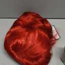 Baruisi Short Curly Red Wigs for Women Synthetic Natural Wavy Red Costume Cosplay Party Wig with Wig Cap