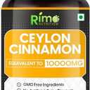 Rimo Nutrition Ceylon Cinnamon Capsules 1000mg Per Serving 120 Capsules Gluten Free, Pure, Non-GMO & Gluten Free, Best By: 01/01/27