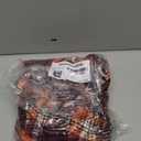 Men's Long-Sleeve Flannel Shirt, Burgundy Orange Plaid, Medium