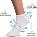 No Show Socks for Men & Women - Stylish Cotton Comfort Running Socks- Low Cut Ankle Length Anti Slip Socks (Large, 6-pairs Multicolor)