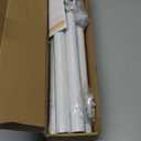 Closet Rods for Hanging Clothes, 17 to 84 Inch Heavy Duty Stepless Adjustable Closet Hanging Rod, 1.3 Inch Diameter Metal Closet Rod for Wardrobes Laundry Bedroom RV, White