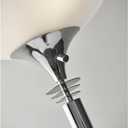 Adesso 5120-22 Metropolis 300W Torchiere, Floor Lamp, Chrome Finish