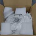 White Pendant Lights, Modern Hanging Lamp with 9.8 Inch Industrial Shade for Kitchen Island, Farmhouse Pendant Lights Kitchen Island 6.5Ft Adjustable Cord Pendant Light Fixtures (250mm Hardwired)