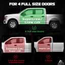 WHALEMOTOR Underseat Storage Compatible with Ford F150(2015-2026)&Super Duty(2017-2026) SuperCrew/Crew Cab, Upgraded Rear Under Seat Organizer Cargo Box for F-150 F250 F350 F450 F550