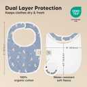 8-Pack Organic Baby Bibs for Boys, Girls - Soft Cotton Drooling and Teething Bibs for Baby Girl & Boy, Extra Absorbent, Easy To Clean & Put On for Toddler, Newborn, Infant 0-24 Months (Pets & Paws)