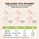 3-Pack Organic Baby Swaddle Sleep Sacks - Swaddles for Newborns, Infant 0-3 Months, Baby Girls, Boys, Soft & Snug Newborn Sleep Sack, Nursery Swaddling Blankets (Bumble Bear, OS)