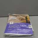 Ultra Soft Pillow Protectors with Zipper King Size - Set of 4 Breathable Pillow Covers - 100% Protection Against Stains, Dust & Dirt - Machine Washable (White)