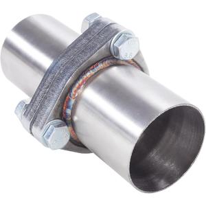 3 Bolts Exhaust Flange Repair Kit, 63.5mm/2.5 Inch ID to 2.5 Inch OD 3 Bolts Stainless Steel Quick Fix Exhaust Flange Pipe with Gasket/Bolt & Hardware Universal Fitment