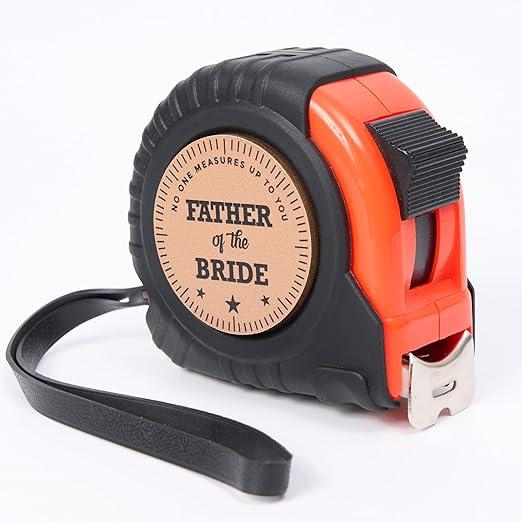 Father of The Bride Gifts, Wedding for Dad from Son Daughter, Bride Groom, Fathers Gifts from Daughter Wedding Day, Measuring Tape 25 ft Stocking Stuffers for Dad, Retractable Digital Carpenter Tool