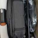 EchoSmile Small Medium Dogs Stroller 4-Wheel Pet Strollers for Medium Dogs Up to 50lbs, One Click Folding Large Cat Stroller, Reversible Handle, Shock Absorbing Wheels, Removable Washable Pad (Black)