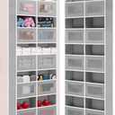 Wakaye Over the Door Organizer Hanging- 10 Compartments, 80 lbs Load Behind Door Stuffed Animal Storage, Extra Large Toys Storage Organization for Bedroom, Bathroom, Nursery, Shoes, Diaper (grey)