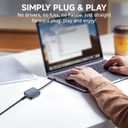 PEPPER JOBS USB C to Ethernet Adapter, Gigabit Ethernet Adapter to USB 3.0 Type-C Ethernet Network Adapter, Portable Thunderbolt Adapter, Laptop USB C Hub forMacBook Air/Pro, XPS, USB-C Device