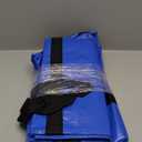 TAILI Extra Large Moving Bags, 4 Pack Blue Heavy Duty Totes For Storage with Visible Window, Wrap Around Handles, Storage Bags for Space Saving, Alternative to Moving Boxes