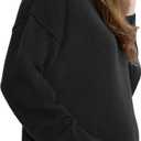 Motherhood Maternity Women's Long Sleeve Turtleneck Pregnancy Sweater Dress (Black, M)