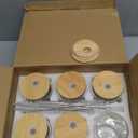 Acellegic 6 Set Christmas Glass Cups Bulk 16 oz Winter Drinking Glass Cup with Lid Straw Glow in The Dark Cups Christmas Gifts for Women Glow Night Party Supplies