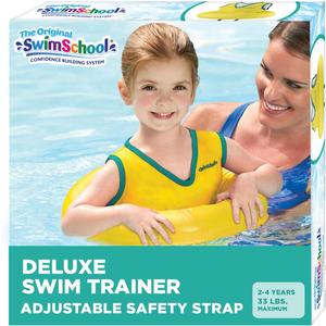 SwimSchool TOT Swim Trainer Vests for Toddlers Ages 2-4  Boys/Girls  Multiple Colors/Styles  Learn to Swim Pool Floaties