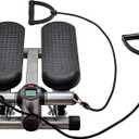 Fitvids Pre-Assembled Adjustable Mini Stepper Stair Stepper Stepping Machine with Resistance Bands