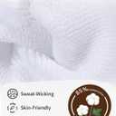 CLOSEMATE Womens Scrunch Crew Socks Retro Soft Cotton Cozy Slouchy Socks for Sneakers Boot 3 Pairs (White)