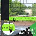 20ft Portable Outdoor Badminton Net Set for Driveway Backyard, Beach, Park with Durable Anti-Sag PE Net, Heavy Duty Steel Poles, 4 Badminton Rackets, 3 Shuttlecocks and 600D Carry Bag