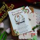 9 x Christmas Card for Grandma, Grandmother Merry Xmas Greeting Card with Envelope and Seal, Christmas Gift for Grandmother from Granddaughter, Grandson, Kids