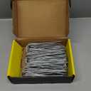HongWay 120 Pack 6 Inch Landscape Staples 11 Gauge Garden Staples, Galvanized Garden Stakes U-Shaped Sod Pins, Lawn Yard Ground Fence Stakes for Anchoring Landscaping Fabric Irrigation Tubing