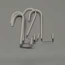 FYY Over The Door Hooks, 4 Pack Hangers Hooks with Rubber Prevent Scratches Heavy Duty Organizer for Living Room, Bathroom, Bedroom, Kitchen Hanging Clothes, Towels, Hats, Coats, Bags White (Short)