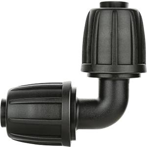 La Farah 1/ 2 inch Drip Irrigation Fittings, Lock Barbed Elbow Connectors fit Most Rain Bird, Orbit, Dig, Toro 1/ 2" Drip Irrigation Tubing - Pack of 10