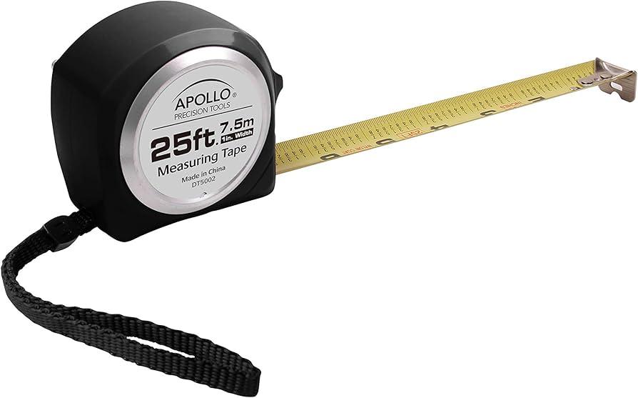 WORKPRO 25-FT Tape Measure with Fractions, 3 Brakes Retractable Measuring Tape, Compact Measurement Tape with Magnetic Hook, Nylon Coating Blade Accuracy 1/32”, Black
