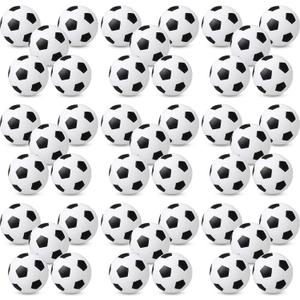 Civaner 40 Pcs Mini Soccer Basketball for Kids 4 Inch Inflatable Rubber Small Basketballs Gifts Toddlers Bouncy Toys Balls for Sports Beach Pool Theme Party Favor(Soccer Style)