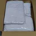HolidayIdeas White 4ft Spandex Tablecloth 6 Pack Fitted Stretch Rectangluar Table Skirts 24x48 Inch, Wrinkle-Free Floor Length Polyester Table Cover for Weddings Parties Banquets Events