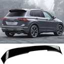 Rear Tailgate Roof Spoiler Window Visor Wing Fit for Volkswagen VW Tiguan S/SE/SEL 2018-2024 R-Line Style Lip Exterior Accessories Gloss Black
