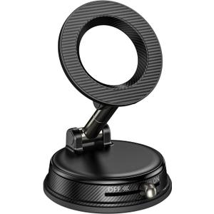 Vacuum Magnetic Suction Car Phone Holder for Magsafe, 360 Adjustable Suction Cup Phone Mount for Car Gym Mirror, Compatible with iPhone & Android