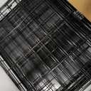 FDW 24-Inch Dog Crate for Small Dogs, Double Door Folding Metal Wire Pet Kennel with Divider Panel & Leak-Proof Plastic Tray, Black