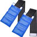 Gel Ice Cold Packs - (2-Piece Set) Soft Reusable Cold/Hot Compress, Provides Alleviate Joint and Muscle Pain. Flexible Therapy from Injuries - Shoulder, Back, Knee, Neck, Ankle & More.