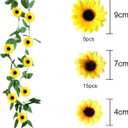 TUPARKA Sunflower Birthday Party Decorations Kit Sunflower Banner Yellow Balloon Arch Sunflower Vine Sunflower Heads Table Covers Cake Toppers 146 Pack Sunflower Party Supplies for Baby Shower Dcor