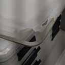 IRIS USA 30 Quart WEATHERPRO Plastic Storage Box with Durable Lid and Seal and Secure Latching Buckles, Clear with Black Buckles, 1 Pack (30 Qt - Single)