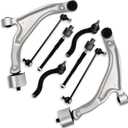 8Pcs Front Lower Control Arm Stabilizer Sway Bar End Link Inner/Outer Tie Rod End Link Fit for Honda Pilot 2009 2010 2011 2012 2013 2014 2015, K621550 K621551 ES800825 ES800824 K750124