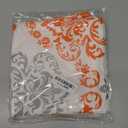 Coliuso Decorative Throw Pillow Covers 18x18 inch Set of 4,Orange and White Modern Simple Square Pillow Case Cushion Cover for Sofa Couch Farmhouse Outdoor Living Room (Burnt Orange and White)