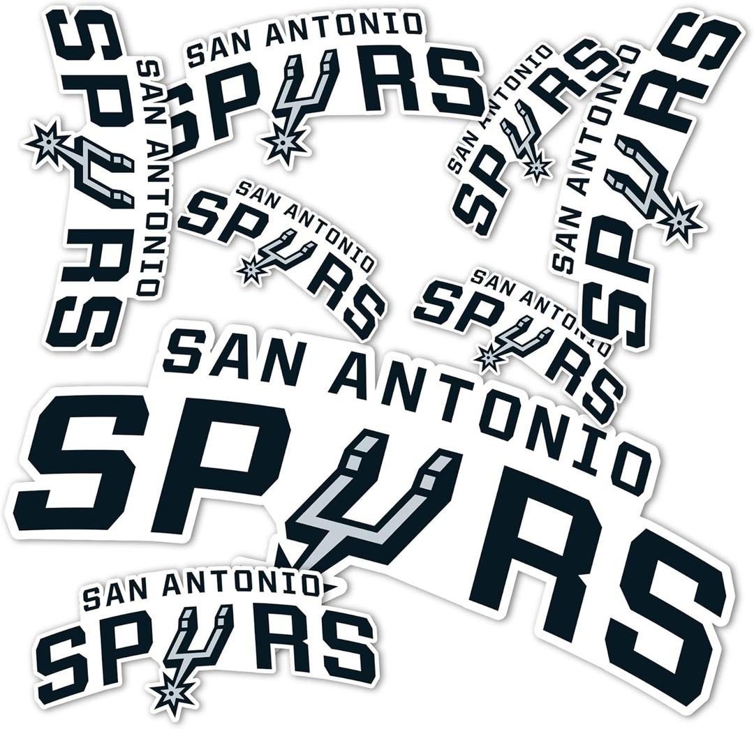 2 x Desert Cactus San Antonio Spurs NBA Officially Licensed Sticker Vinyl Decal Laptop Water Bottle Car Scrapbook (Type 3 Global)