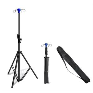 Portable IV Poles for Travel  Adjustable Height Medical IV Poles with Multi-Hook Design  Non-Tilt Stable Base Pole Stand IV Drip Set for Home Care, Emergency, Hospitals